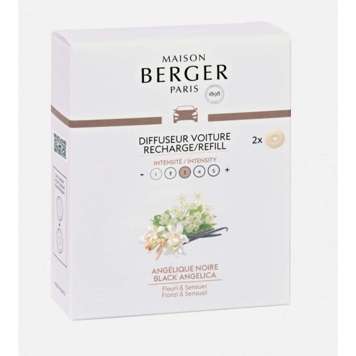 Maison Berger - Black Angelica Car Diffuser Refills